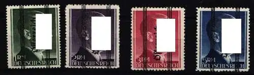 Österreich 693 I-695 I, 696 II postfrisch geprüft sowie Attest Sturzeis #NR535