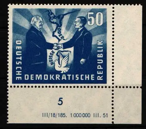 DDR 285 DV postfrisch Druckvermerk #NR592