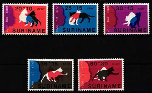 Suriname 844-848 postfrisch #NT969