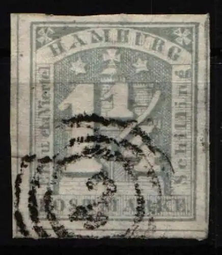 Hamburg 8 c gestempelt mit Kurzbefund Mehlmann BPP #NK166