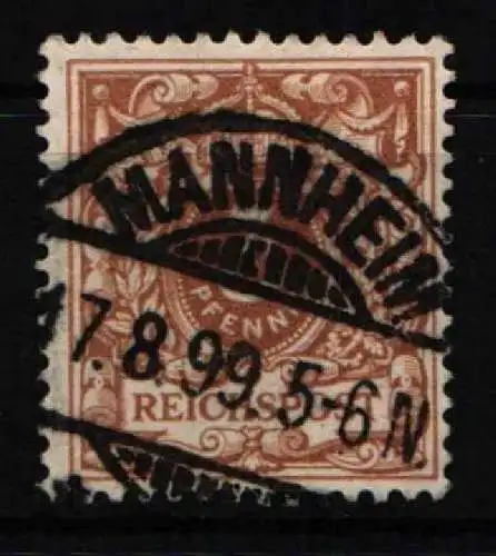 Deutsches Reich 45 d gestempelt geprüft Zenker BPP #NU024