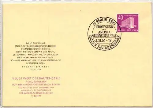 Berlin 122 auf Brief Ersttagsbrief FDC #NQ504