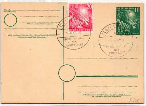 BRD 112 als Ganzsache FDC #NQ559