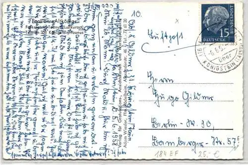 BRD 184 auf Postkarte Luftpost #NQ539