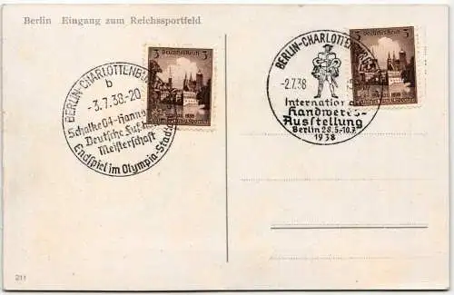 Deutsches Reich 665 auf Postkarte Sonderstempel Berlin #NT204