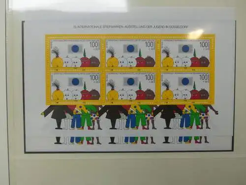 BRD Bund 1979-1992 ** besammelt im Lindner T falzlos Vordruck #LZ169