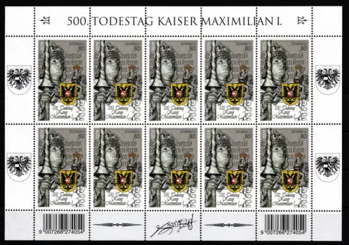 Österreich 3457 postfrisch als Kleinbogen #KU984