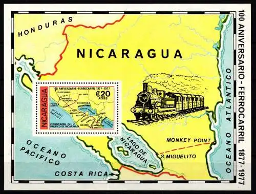 Nicaragua Block 105 postfrisch #NT429