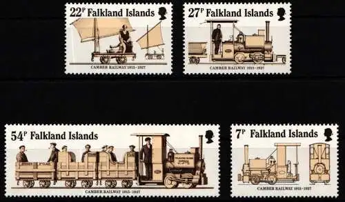 Falkland Inseln 419-422 postfrisch Lokomotiven #NT432