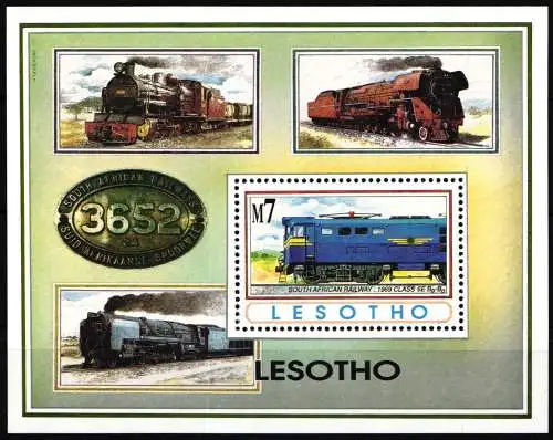 Lesotho Block 105 postfrisch Lokomotive #NT985