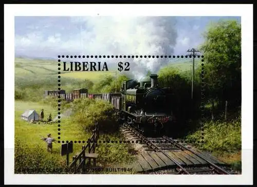 Liberia Block 116 postfrisch Lokomotive #NT990