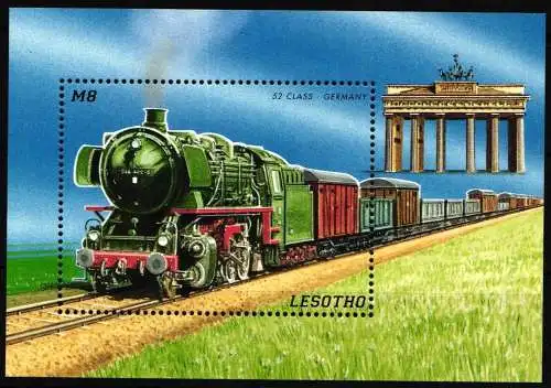 Lesotho Block 119 postfrisch Lokomotive #NT988