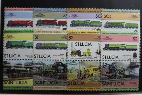 St. Lucia 612-627 postfrisch Eisenbahn #RX593