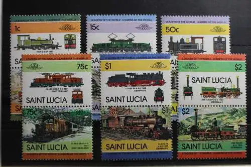 St. Lucia 672-683 postfrisch Eisenbahn #RX594