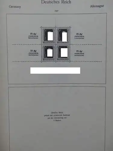 Deutsches Reich ab 1933 gestempelt bzw mit Falz im KA-BE Album #LZ048