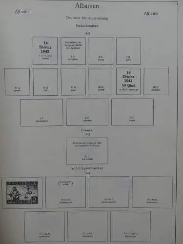 Deutsches Reich ab 1933 gestempelt bzw mit Falz im KA-BE Album #LZ048