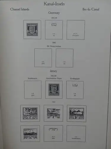 Deutsches Reich ab 1933 gestempelt bzw mit Falz im KA-BE Album #LZ048