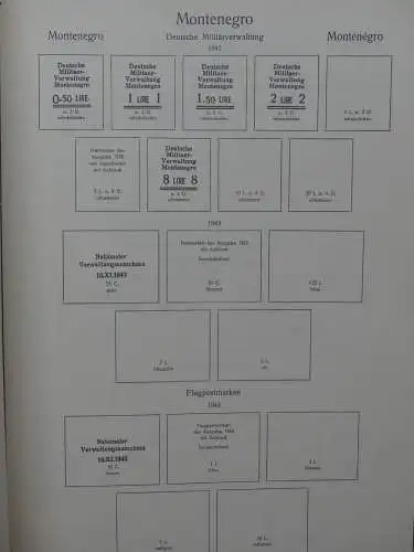 Deutsches Reich ab 1933 gestempelt bzw mit Falz im KA-BE Album #LZ048