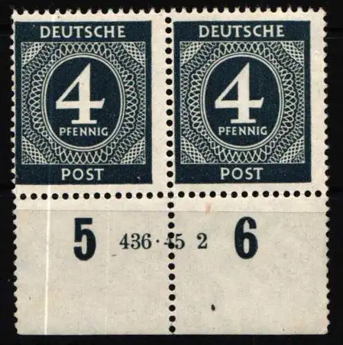 Alliierte Besetzung 914 HAN mit Falz H 436.45 1, schlimmere Anhaftungen #NU226