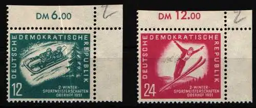 DDR 280-281 postfrisch vom Eckrand, beschnitten #NU278