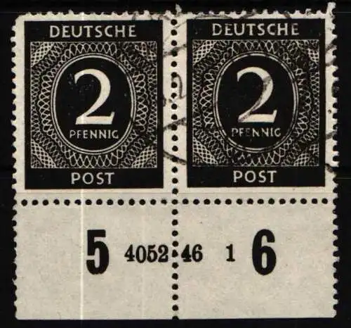 Alliierte Besetzung 912 HAN gestempelt H 4052.46 1, Zähnungsmängel #NU235