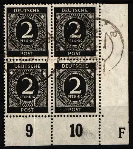 Alliierte Besetzung 912 DZ 3 gestempelt geprüft Schlegel BPP #NU248