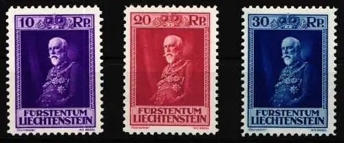 Liechtenstein 122-124 postfrisch #NU299