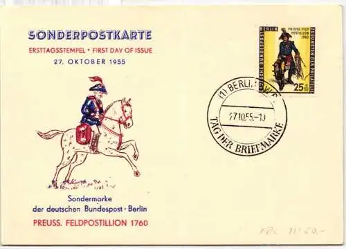 Berlin 131 als Ersttagsbrief Sonderpostkarte Tag der Briefmarke #NT280