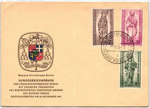 Berlin 132-134 als Ersttagsbrief #NT282