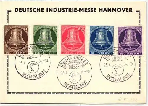 Berlin 101-105 auf Ausstellungskarte Sonderstempel #NT291