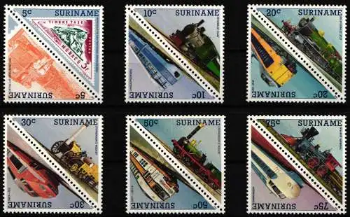 Surinam 1134-1145 postfrisch als 6 Paare #NT487