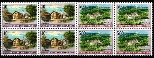 Liechtenstein Viererblöcke 1126-1127 postfrisch #NS591