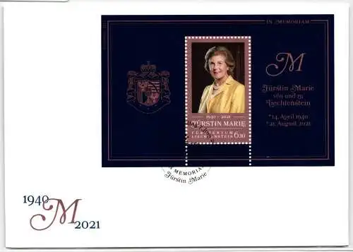 Liechtenstein FDC Block 44 A gestempelt #NS554