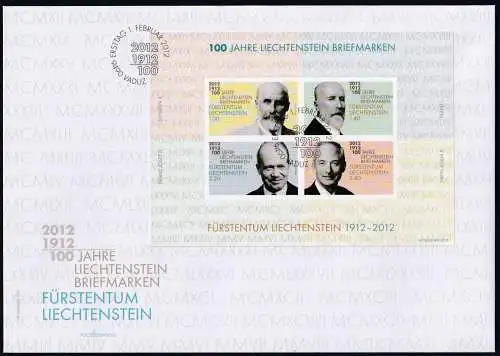 Liechtenstein FDC Block 21 gestempelt #NS540