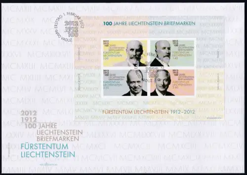 Liechtenstein FDC Block 21 gestempelt #NS540