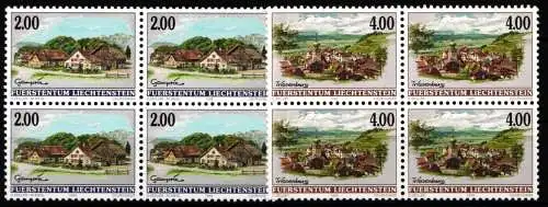 Liechtenstein Viererblöcke 1177-1178 postfrisch #NS593