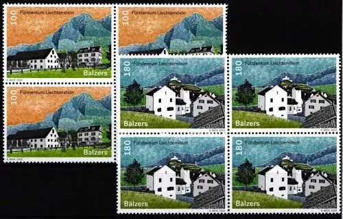 Liechtenstein Viererblöcke 1989-1990 postfrisch #NS597