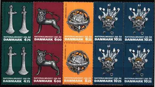 Dänemark Viererblöcke 1462-1465 postfrisch #NS603