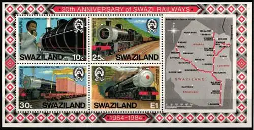 Swasiland Block 11 postfrisch #NT502