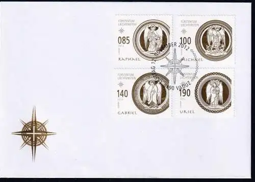 Liechtenstein FDC 1656-1659 gestempelt als Ersttagsbrief #NS673