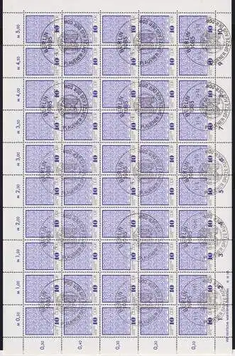 DDR 1963-1966 gestempelt als Bogensatz #NT574