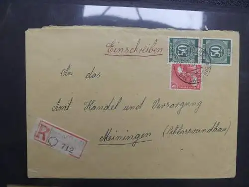 Deutschland ca. 120 Belege, u.a. Schiffspost im Safe-Album #LZ193