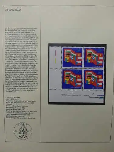 DDR Exklusiv-Zusammenstellung 1+2 in Post Büchern #LZ197