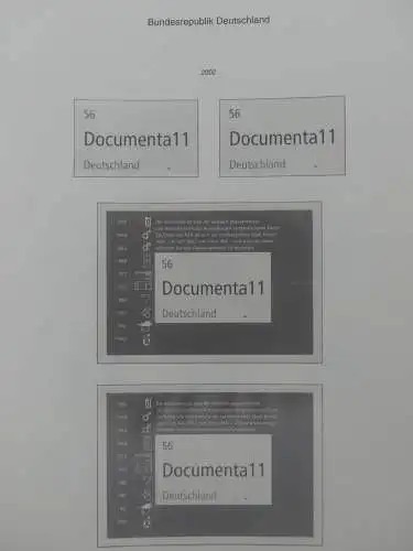 BRD, Bund Vordruck 2000-2004 Im KA-BE Album #LZ232