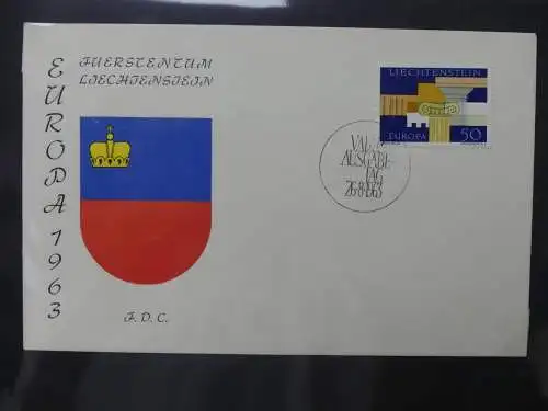 Liechtenstein große Sammlung FDCs über 500 Stück in 4 Bindern #LZ231