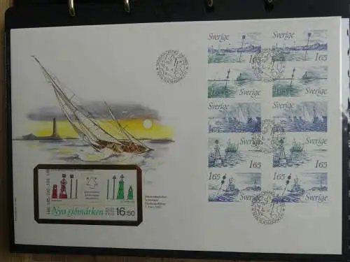 Europa Markenheftchen FDCs Im Album #LZ242