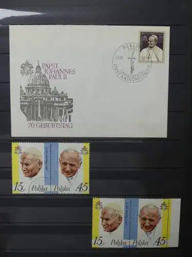 Vatikan kleine Sammlung mit 4 polnischen FDCs im Einsteck-Album #LZ217