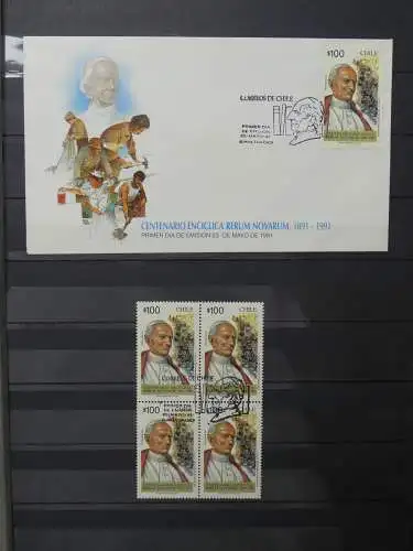 Vatikan kleine Sammlung mit 4 polnischen FDCs im Einsteck-Album #LZ217