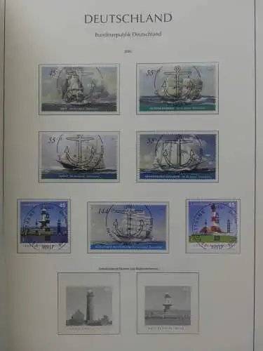 BRD, Bund 2001-2014 gestempelt besammelt Im Leuchtturm Vordruck #LZ234