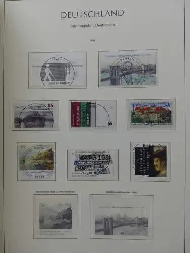 BRD, Bund 2001-2014 gestempelt besammelt Im Leuchtturm Vordruck #LZ234